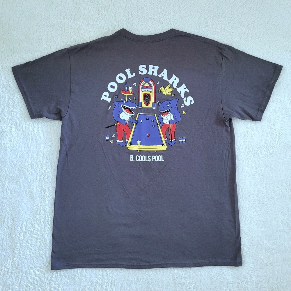 Barney Cools😎 "Pool🎱 Sharks🦈" Graphic Tee👕 - NWOT - Picture 8 of 13